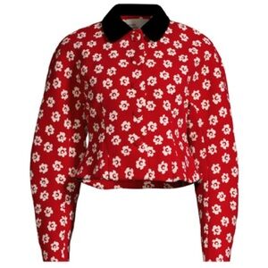 Rare Tory Burch Runway Flower Stencil Boucle Jacket